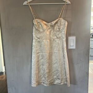 Princess Polly champagne dragon dress
